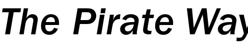 Font : ITCFranklinGothic-Medium-Italic Custom Text : The Pirate Way Test your own text here Click to download or to view this font on a tshirt that can be custom printed in Bali