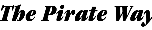 Font : ITCGaramond-UltraCondensed-Italic Custom Text : The Pirate Way Test your own text here Click to download or to view this font on a tshirt that can be custom printed in Bali