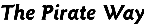 Font : ITCGoudySans-Bold-Italic Custom Text : The Pirate Way Test your own text here Click to download or to view this font on a tshirt that can be custom printed in Bali