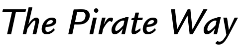 Font : ITCLegacySans-Medium-Italic Custom Text : The Pirate Way Test your own text here Click to download or to view this font on a tshirt that can be custom printed in Bali