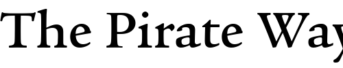 Font : ITCLegacySerif-Medium Custom Text : The Pirate Way Test your own text here Click to download or to view this font on a tshirt that can be custom printed in Bali