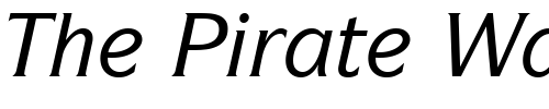 Font : ITCSymbol-Medium-Italic Custom Text : The Pirate Way Test your own text here Click to download or to view this font on a tshirt that can be custom printed in Bali