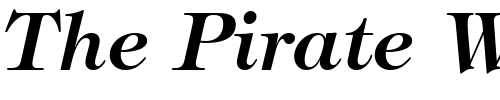 Font : ITCTiffany-Demi-Italic Custom Text : The Pirate Way Test your own text here Click to download or to view this font on a tshirt that can be custom printed in Bali