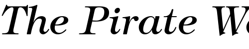 Font : ITCTiffany-Medium-Italic Custom Text : The Pirate Way Test your own text here Click to download or to view this font on a tshirt that can be custom printed in Bali