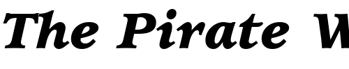 Font : ITCUsherwood-Black-Italic Custom Text : The Pirate Way Test your own text here Click to download or to view this font on a tshirt that can be custom printed in Bali