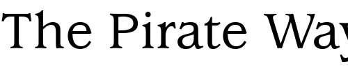 Font : ITCUsherwood-Medium Custom Text : The Pirate Way Test your own text here Click to download or to view this font on a tshirt that can be custom printed in Bali