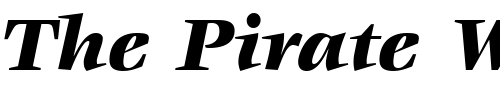 Font : ITCVeljovic-Black-Italic Custom Text : The Pirate Way Test your own text here Click to download or to view this font on a tshirt that can be custom printed in Bali