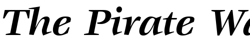 Font : ITCVeljovic-Bold-Italic Custom Text : The Pirate Way Test your own text here Click to download or to view this font on a tshirt that can be custom printed in Bali