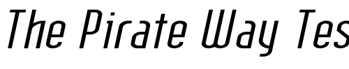 Font : IndustrialExtended-Oblique Custom Text : The Pirate Way Test your own text here Click to download or to view this font on a tshirt that can be custom printed in Bali