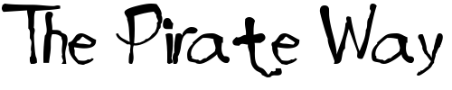 Font : InkBlotScriptSSK-Bold Custom Text : The Pirate Way Test your own text here Click to download or to view this font on a tshirt that can be custom printed in Bali