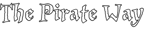 Font : InkPotOutline Custom Text : The Pirate Way Test your own text here Click to download or to view this font on a tshirt that can be custom printed in Bali