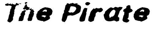 Font : InkbleedExtended-Oblique Custom Text : The Pirate Way Test your own text here Click to download or to view this font on a tshirt that can be custom printed in Bali
