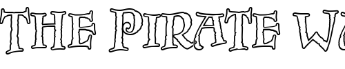 Font : InkpotFitcapsOutline Custom Text : The Pirate Way Test your own text here Click to download or to view this font on a tshirt that can be custom printed in Bali