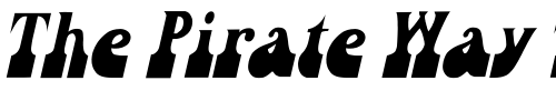 Font : Inkwell-Th-Italic Custom Text : The Pirate Way Test your own text here Click to download or to view this font on a tshirt that can be custom printed in Bali