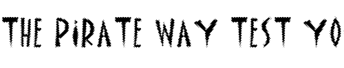 Font : Inky-News Custom Text : The Pirate Way Test your own text here Click to download or to view this font on a tshirt that can be custom printed in Bali