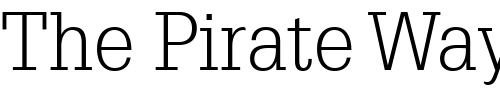 Font : Installation-Light-SSi-Light Custom Text : The Pirate Way Test your own text here Click to download or to view this font on a tshirt that can be custom printed in Bali