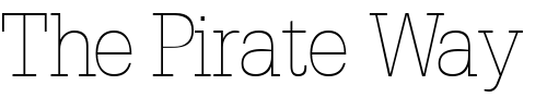 Font : InstallationLightSSK Custom Text : The Pirate Way Test your own text here Click to download or to view this font on a tshirt that can be custom printed in Bali