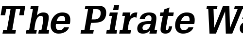 Font : InstallationSSK-BoldItalic Custom Text : The Pirate Way Test your own text here Click to download or to view this font on a tshirt that can be custom printed in Bali