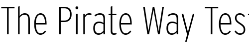 Font : Interstate-ExtraLight-Cond Custom Text : The Pirate Way Test your own text here Click to download or to view this font on a tshirt that can be custom printed in Bali