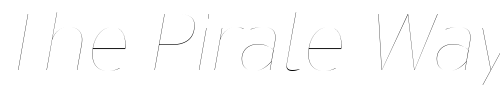 Font : Interstate-Hairline-Italic Custom Text : The Pirate Way Test your own text here Click to download or to view this font on a tshirt that can be custom printed in Bali
