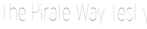 Font : Interstate-HairlineCondensed Custom Text : The Pirate Way Test your own text here Click to download or to view this font on a tshirt that can be custom printed in Bali