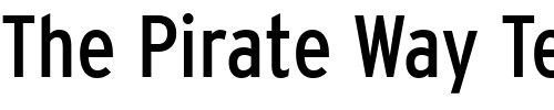 Font : Interstate-RegularCondensed Custom Text : The Pirate Way Test your own text here Click to download or to view this font on a tshirt that can be custom printed in Bali