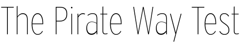 Font : Interstate-ThinCondensed Custom Text : The Pirate Way Test your own text here Click to download or to view this font on a tshirt that can be custom printed in Bali