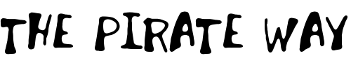 Font : Invader-Candy Custom Text : The Pirate Way Test your own text here Click to download or to view this font on a tshirt that can be custom printed in Bali