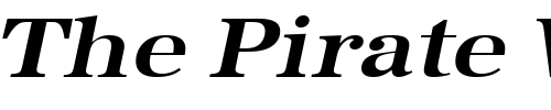 Font : IrisBeckerExtended-Bold-Italic Custom Text : The Pirate Way Test your own text here Click to download or to view this font on a tshirt that can be custom printed in Bali