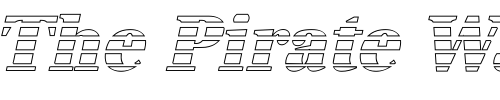 Font : IrisBeckerGradoN-ExBold-Italic Custom Text : The Pirate Way Test your own text here Click to download or to view this font on a tshirt that can be custom printed in Bali