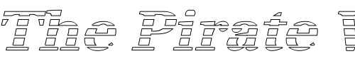 Font : IrisBeckerGradoW-BoldItalic Custom Text : The Pirate Way Test your own text here Click to download or to view this font on a tshirt that can be custom printed in Bali