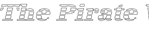 Font : IrisBeckerGradoW-ExBold-Italic Custom Text : The Pirate Way Test your own text here Click to download or to view this font on a tshirt that can be custom printed in Bali