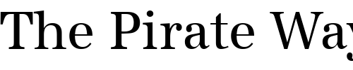 Font : IrisBeckerNarrow Custom Text : The Pirate Way Test your own text here Click to download or to view this font on a tshirt that can be custom printed in Bali