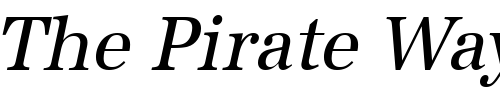 Font : IrisBeckerNarrow-Italic Custom Text : The Pirate Way Test your own text here Click to download or to view this font on a tshirt that can be custom printed in Bali