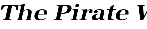 Font : IrisBeckerWide-Bold-Italic Custom Text : The Pirate Way Test your own text here Click to download or to view this font on a tshirt that can be custom printed in Bali