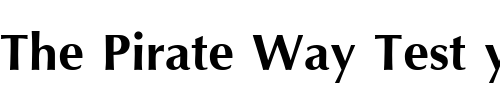 Font : IrisUPC-Bold Custom Text : The Pirate Way Test your own text here Click to download or to view this font on a tshirt that can be custom printed in Bali
