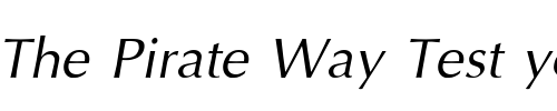 Font : IrisUPC-Italic Custom Text : The Pirate Way Test your own text here Click to download or to view this font on a tshirt that can be custom printed in Bali
