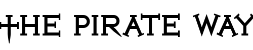 Font : Iron-League-Black Custom Text : The Pirate Way Test your own text here Click to download or to view this font on a tshirt that can be custom printed in Bali
