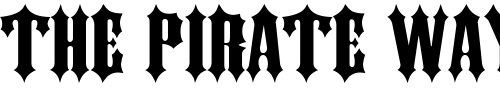 Font : Ironwork-Extended-Normal Custom Text : The Pirate Way Test your own text here Click to download or to view this font on a tshirt that can be custom printed in Bali