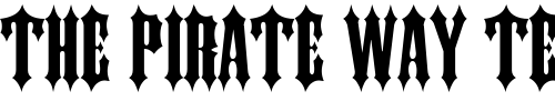 Font : Ironwork-Wide-Normal Custom Text : The Pirate Way Test your own text here Click to download or to view this font on a tshirt that can be custom printed in Bali