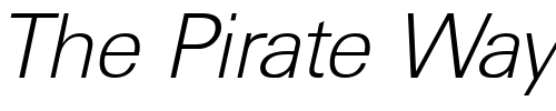 Font : IrvinBecker-ExtraLight-Italic Custom Text : The Pirate Way Test your own text here Click to download or to view this font on a tshirt that can be custom printed in Bali