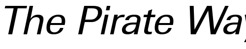 Font : IrvinBecker-Italic Custom Text : The Pirate Way Test your own text here Click to download or to view this font on a tshirt that can be custom printed in Bali