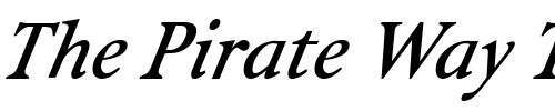 Font : Isolde-BoldItalic Custom Text : The Pirate Way Test your own text here Click to download or to view this font on a tshirt that can be custom printed in Bali