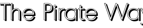 Font : IvanBeckerShadow-Xlight-Regular Custom Text : The Pirate Way Test your own text here Click to download or to view this font on a tshirt that can be custom printed in Bali