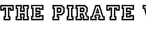 Font : Ivy-League-Outline Custom Text : The Pirate Way Test your own text here Click to download or to view this font on a tshirt that can be custom printed in Bali