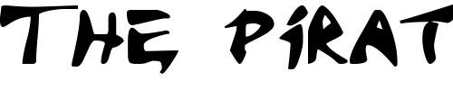 Font : J-Random-C Custom Text : The Pirate Way Test your own text here Click to download or to view this font on a tshirt that can be custom printed in Bali
