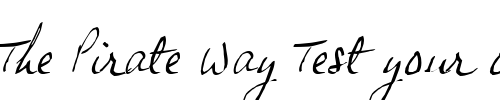 Font : JP-Hand-Slanted Custom Text : The Pirate Way Test your own text here Click to download or to view this font on a tshirt that can be custom printed in Bali
