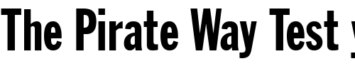 Font : JackExtraCond Custom Text : The Pirate Way Test your own text here Click to download or to view this font on a tshirt that can be custom printed in Bali