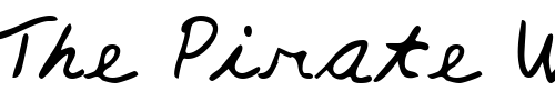 Font : JacksHand-Regular Custom Text : The Pirate Way Test your own text here Click to download or to view this font on a tshirt that can be custom printed in Bali