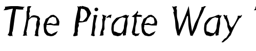 Font : JacobBeckerAntique-Light-Italic Custom Text : The Pirate Way Test your own text here Click to download or to view this font on a tshirt that can be custom printed in Bali